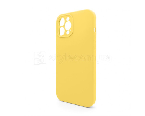 Чохол Full Silicone Case для Apple iPhone 12 Pro Max yellow (04) закрита камера (без логотипу) TPS-2710000258490