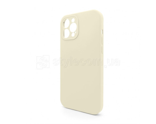 Чохол Full Silicone Case для Apple iPhone 12 Pro Max antique white (10) закрита камера (без логотипу) TPS-2710000258148