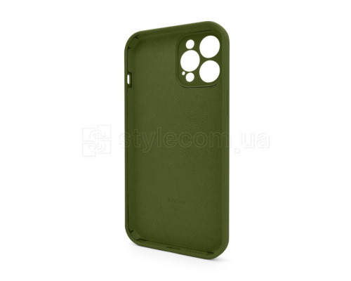 Чохол Full Silicone Case для Apple iPhone 12 Pro Max army green (45) закрита камера (без логотипу) TPS-2710000258162