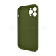 Чохол Full Silicone Case для Apple iPhone 12 Pro Max army green (45) закрита камера (без логотипу) TPS-2710000258162