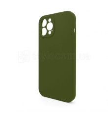 Чохол Full Silicone Case для Apple iPhone 12 Pro Max army green (45) закрита камера (без логотипу) TPS-2710000258162