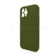 Чохол Full Silicone Case для Apple iPhone 12 Pro Max army green (45) закрита камера (без логотипу) TPS-2710000258162