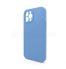 Чохол Full Silicone Case для Apple iPhone 12 Pro Max cornflower (53) закрита камера (без логотипу)