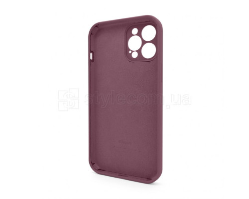 Чохол Full Silicone Case для Apple iPhone 12 Pro Max maroon (42) закрита камера (без логотипу) TPS-2710000258346