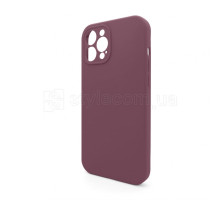 Чохол Full Silicone Case для Apple iPhone 12 Pro Max maroon (42) закрита камера (без логотипу) TPS-2710000258346