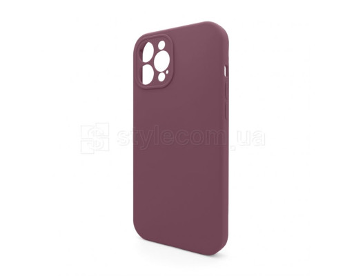 Чохол Full Silicone Case для Apple iPhone 12 Pro Max maroon (42) закрита камера (без логотипу) TPS-2710000258346