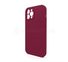 Чохол Full Silicone Case для Apple iPhone 12 Pro Max rose red (37) закрита камера (без логотипу) TPS-2710000258421