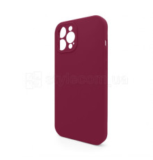 Чохол Full Silicone Case для Apple iPhone 12 Pro Max rose red (37) закрита камера (без логотипу)