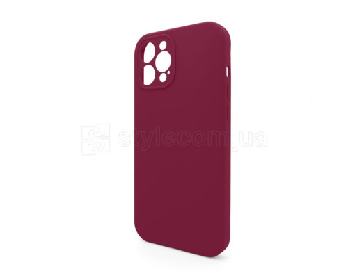 Чохол Full Silicone Case для Apple iPhone 12 Pro Max rose red (37) закрита камера (без логотипу) TPS-2710000258421