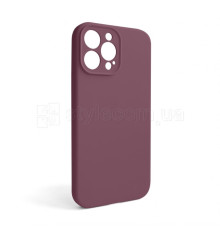 Чохол Full Silicone Case для Apple iPhone 13 Pro Max maroon (42) закрита камера (без логотипу)