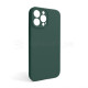 Чохол Full Silicone Case для Apple iPhone 13 Pro Max pine green (55) закрита камера (без логотипу)