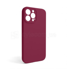 Чохол Full Silicone Case для Apple iPhone 13 Pro Max rose red (37) закрита камера (без логотипу)