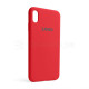 Чохол Full Silicone Case для Apple iPhone Xs Max red (14)