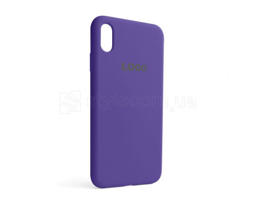 Чохол Full Silicone Case для Apple iPhone Xs Max purple (34)