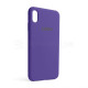 Чохол Full Silicone Case для Apple iPhone Xs Max purple (34)