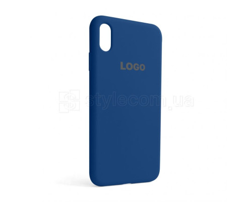 Чохол Full Silicone Case для Apple iPhone Xs Max blue cobalt (36)