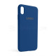 Чохол Full Silicone Case для Apple iPhone Xs Max blue cobalt (36)