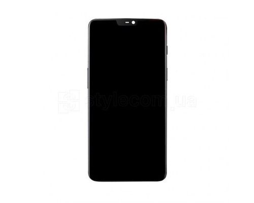 Дисплей (LCD) для OnePlus 6 A6003 з тачскріном та рамкою black (TFT) High Quality TPS-2710000259275