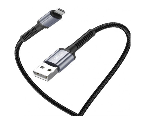 Кабель USB XO NB215 Intelligent Lightning 2.4A black