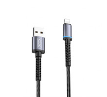Кабель USB XO NB215 Intelligent Lightning 2.4A black