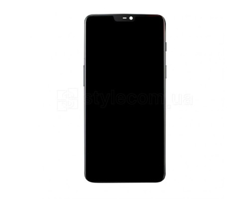 Дисплей (LCD) для OnePlus 6 A6003 з тачскріном та рамкою black (Oled) Original Quality TPS-2710000260134