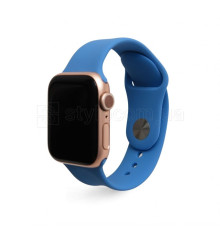 Ремінець для Apple Watch Sport Band силіконовий 38/40мм S/M bright blue / яскраво-синій (3)