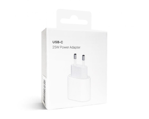 Мережевий зарядний пристрій (адаптер) для Apple iРhone A2347 PD / 25W white High Quality carton box