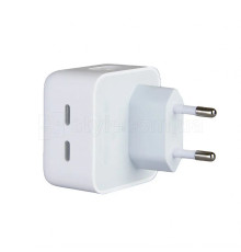 Мережевий зарядний пристрій (адаптер) для Apple iРhone A2246 2xPD / 35W white High Quality