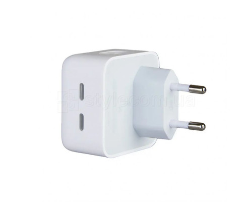 Мережевий зарядний пристрій (адаптер) для Apple iРhone A2246 2xPD / 35W white High Quality carton box