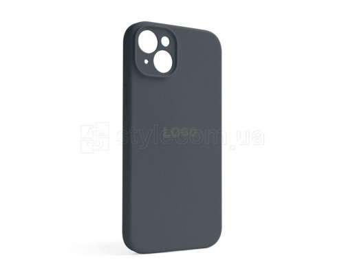 Чохол Full Silicone Case для Apple iPhone 14 Plus dark grey (15) закрита камера