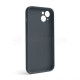 Чохол Full Silicone Case для Apple iPhone 14 Plus dark grey (15) закрита камера