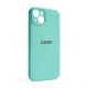 Чохол Full Silicone Case для Apple iPhone 14 Plus sea blue (21) закрита камера