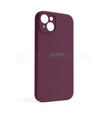 Чохол Full Silicone Case для Apple iPhone 14 Plus maroon (42) закрита камера