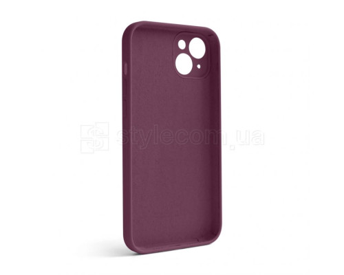 Чохол Full Silicone Case для Apple iPhone 14 Plus maroon (42) закрита камера