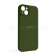 Чохол Full Silicone Case для Apple iPhone 14 Plus army green (45) закрита камера TPS-2710000260721 2710000260721