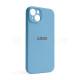 Чохол Full Silicone Case для Apple iPhone 14 Plus cornflower (53) закрита камера