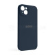 Чохол Full Silicone Case для Apple iPhone 14 Plus deep navy (68) закрита камера