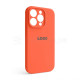 Чохол Full Silicone Case для Apple iPhone 14 Pro apricot (02) закрита камера