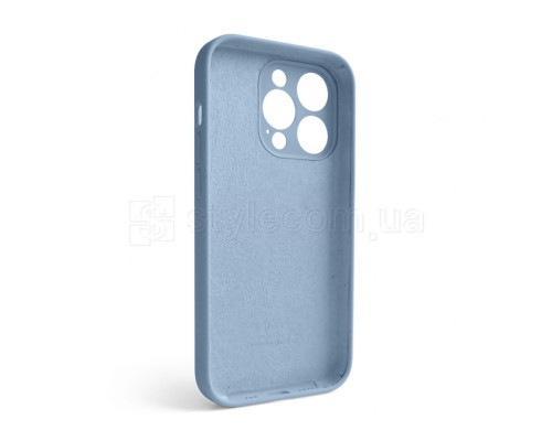 Чохол Full Silicone Case для Apple iPhone 14 Pro light blue (05) закрита камера