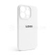 Чохол Full Silicone Case для Apple iPhone 14 Pro white (09) закрита камера