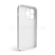 Чохол Full Silicone Case для Apple iPhone 14 Pro white (09) закрита камера