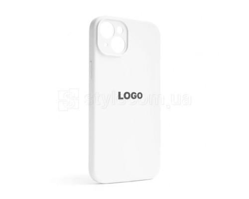 Чохол Full Silicone Case для Apple iPhone 14 Plus white (09) закрита камера