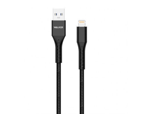 Кабель USB WALKER C780 Lightning black TPS-2710000260967