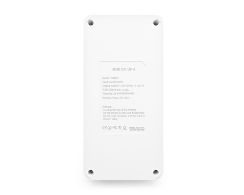 Mini DC POE UPS джерело безперебійного живлення для роутера 8000mAh white