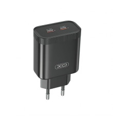 Мережевий зарядний пристрій (адаптер) XO L105 2xPD / 35W black TPS-2710000261322