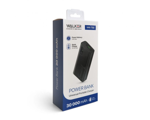 Power Bank WALKER WB-730 30000mAh black