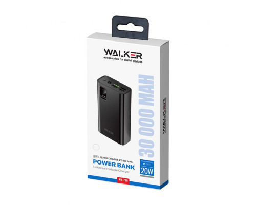 Power Bank WALKER WB-730 30000mAh black