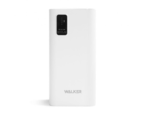 Power Bank WALKER WB-730 30000mAh вихід 3USB_2.1A / QC3.0_22.5W / PD_20W white