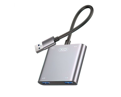 Перехідник USB-HUB XO HUB012A 4в1 з USB роз'ємом