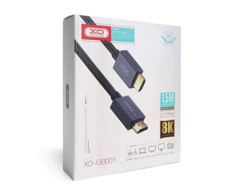 Кабель XO GB001 HDMI to HDMI 1.5м black TPS-2710000262022